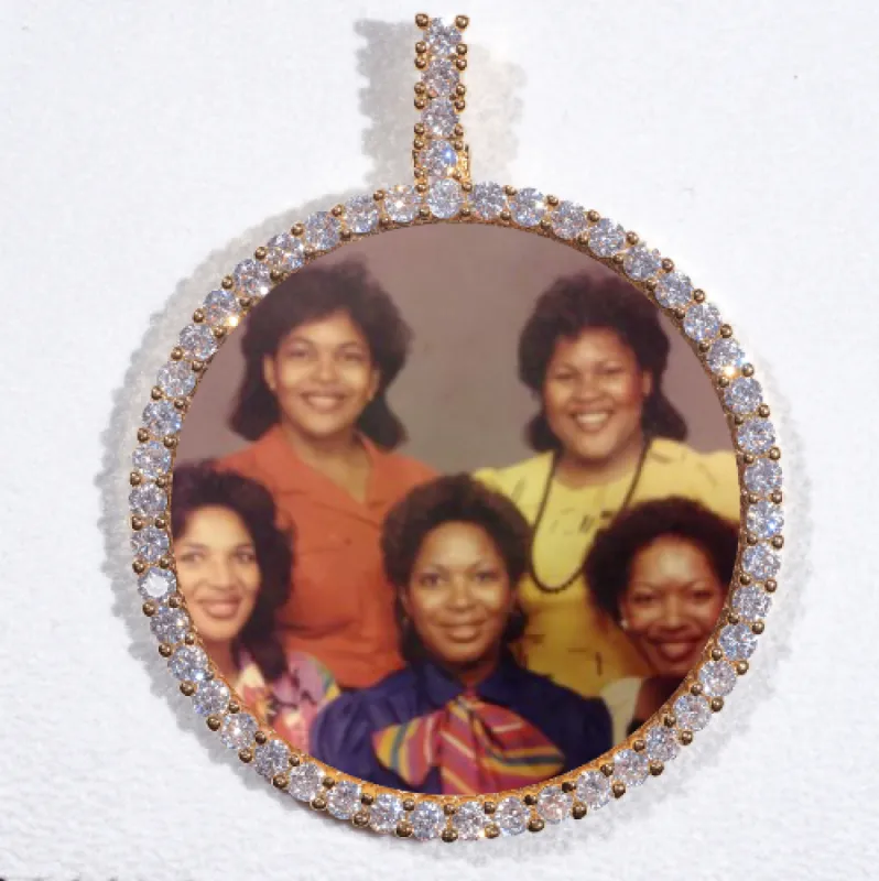 LARGE 3D CIRCLE CUSTOM PICTURE PENDANT sold by The GUU Shop