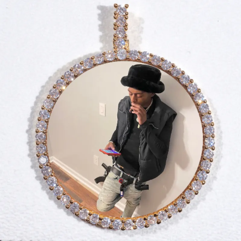 LARGE 3D CIRCLE CUSTOM PICTURE PENDANT made by The GUU Shop