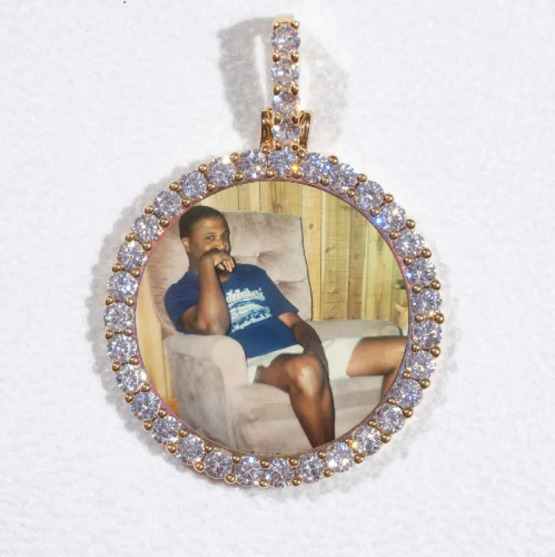 3D CIRCLE CUSTOM PICTURE PENDANT SMALL SIZE sold by The GUU Shop