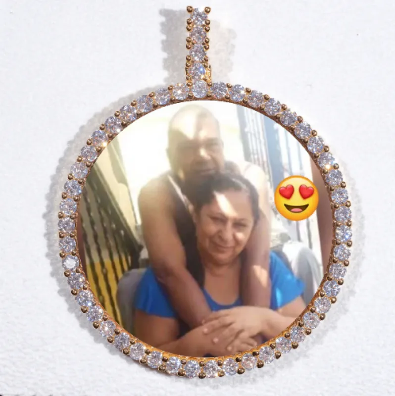 LARGE 3D CIRCLE CUSTOM PICTURE PENDANT sold by The GUU Shop