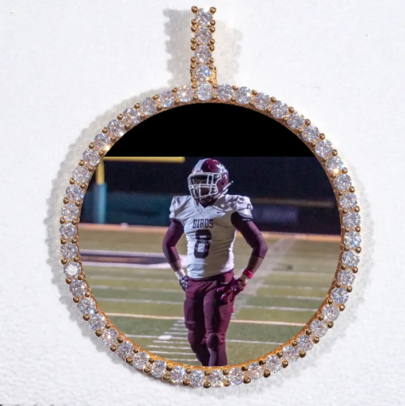 LARGE 3D CIRCLE CUSTOM PICTURE PENDANT sold by The GUU Shop