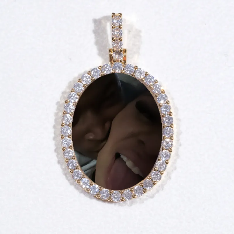 3D Oval Custom Picture Pendant sold by The GUU Shop