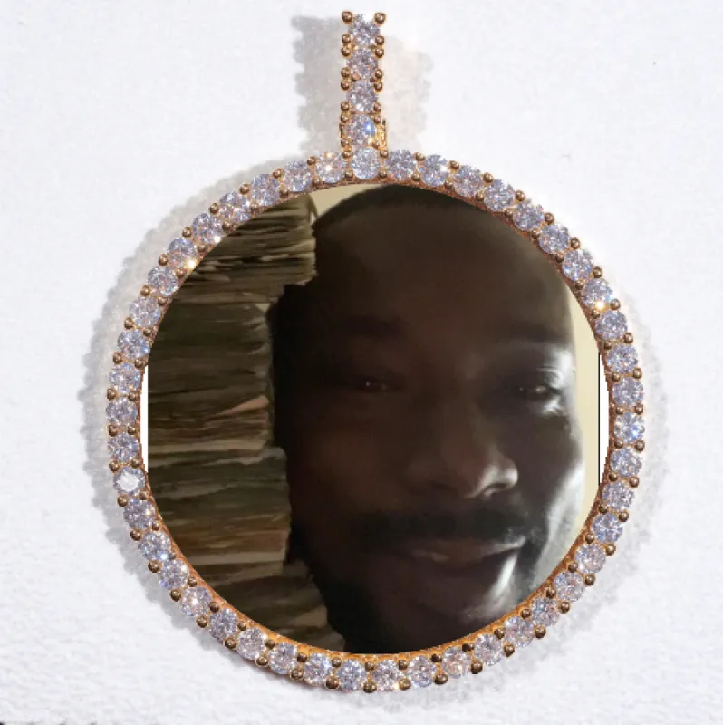 LARGE 3D CIRCLE CUSTOM PICTURE PENDANT sold by The GUU Shop