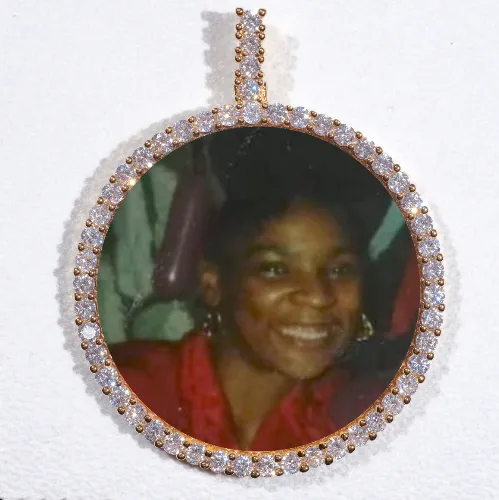 LARGE 3D CIRCLE CUSTOM PICTURE PENDANT sold by The GUU Shop