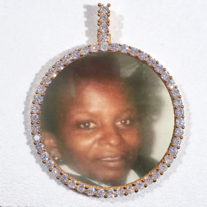 LARGE 3D CIRCLE CUSTOM PICTURE PENDANT sold by The GUU Shop