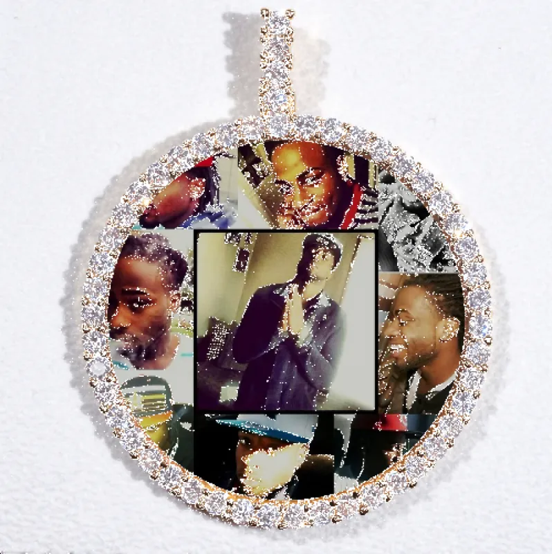 LARGE 3D CIRCLE CUSTOM PICTURE PENDANT made by The GUU Shop