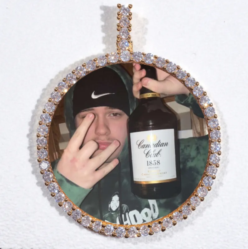 LARGE 3D CIRCLE CUSTOM PICTURE PENDANT made by The GUU Shop