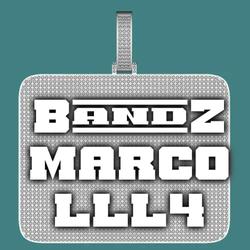 CUSTOM LETTER NECKLACE 3D BIG SQUARE sold by The GUU Shop