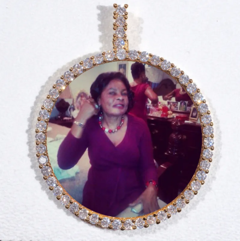 LARGE 3D CIRCLE CUSTOM PICTURE PENDANT sold by The GUU Shop