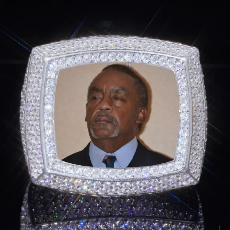 3D CUSTOM PICTURE ICED RING sold by The GUU Shop