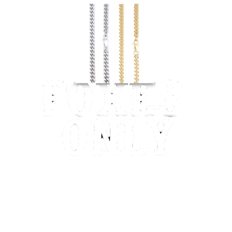 Custom Letters Freibeuter Font Necklace sold by The GUU Shop