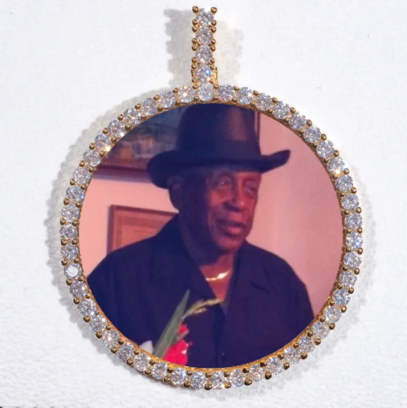 LARGE 3D CIRCLE CUSTOM PICTURE PENDANT sold by The GUU Shop