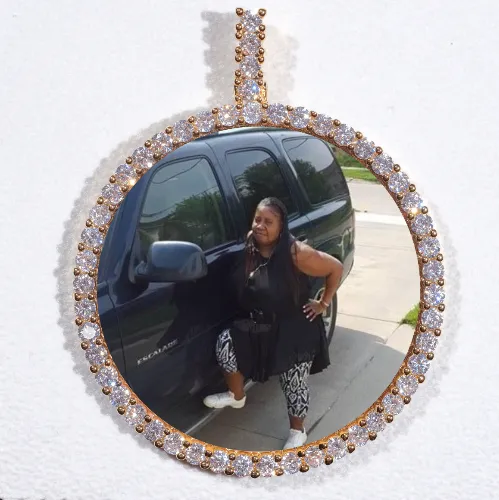 LARGE 3D CIRCLE CUSTOM PICTURE PENDANT sold by The GUU Shop