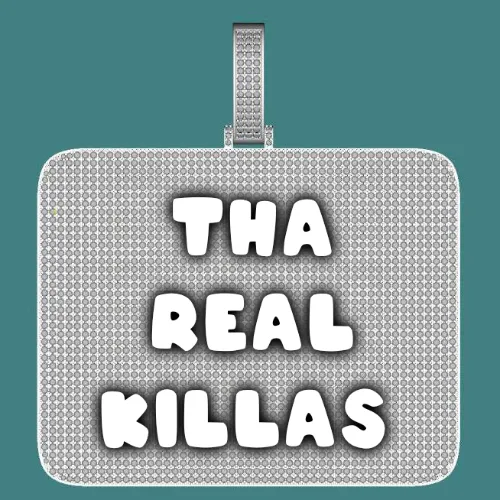 CUSTOM LETTER NECKLACE 3D BIG SQUARE sold by The GUU Shop