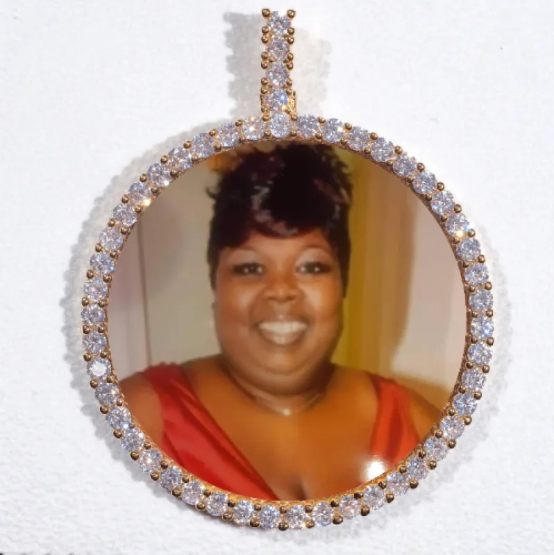 LARGE 3D CIRCLE CUSTOM PICTURE PENDANT sold by The GUU Shop