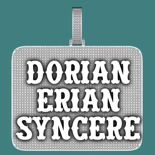 CUSTOM LETTER NECKLACE 3D BIG SQUARE sold by The GUU Shop