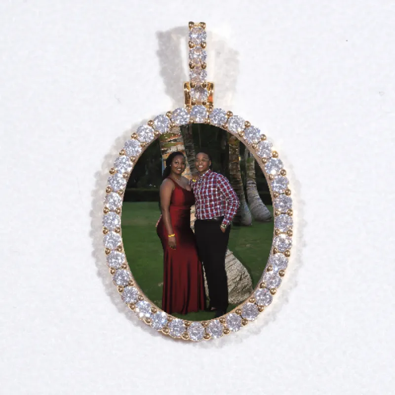 3D Oval Custom Picture Pendant sold by The GUU Shop