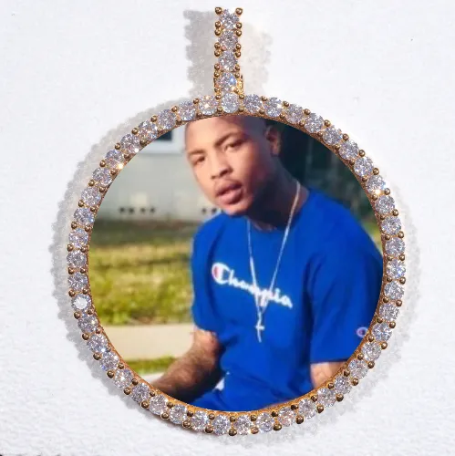 LARGE 3D CIRCLE CUSTOM PICTURE PENDANT sold by The GUU Shop