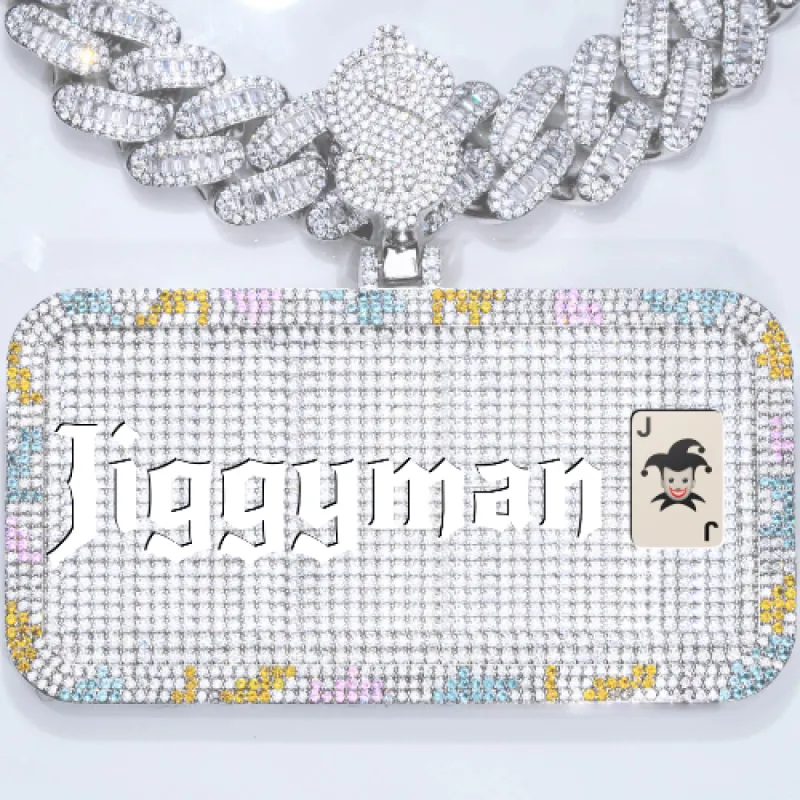 CUSTOM LETTER NECKLACE 3D COLORFUL SQUARE sold by The GUU Shop