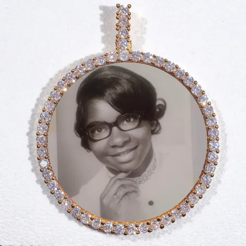 LARGE 3D CIRCLE CUSTOM PICTURE PENDANT sold by The GUU Shop