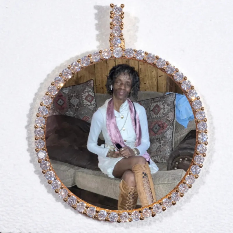 LARGE 3D CIRCLE CUSTOM PICTURE PENDANT sold by The GUU Shop