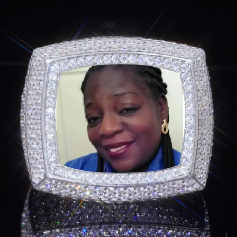 3D CUSTOM PICTURE ICED RING sold by The GUU Shop