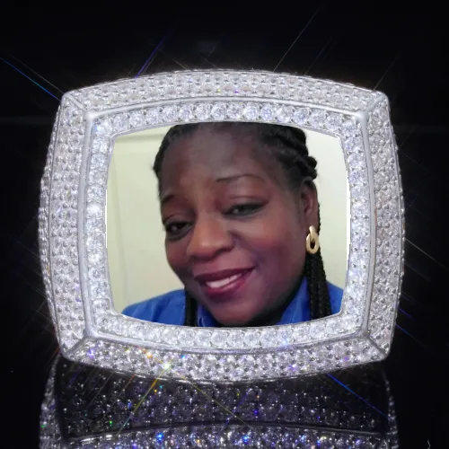 3D CUSTOM PICTURE ICED RING sold by The GUU Shop