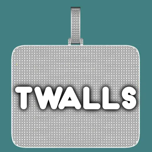 CUSTOM LETTER NECKLACE 3D BIG SQUARE sold by The GUU Shop