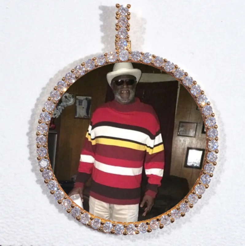 LARGE 3D CIRCLE CUSTOM PICTURE PENDANT sold by The GUU Shop