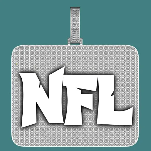 CUSTOM LETTER NECKLACE 3D BIG SQUARE sold by The GUU Shop