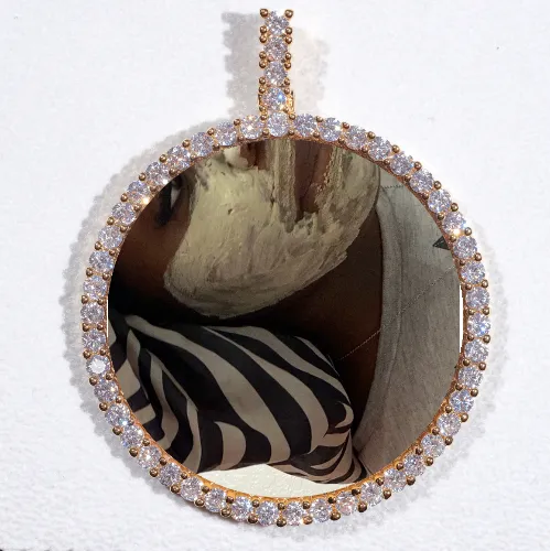 LARGE 3D CIRCLE CUSTOM PICTURE PENDANT sold by The GUU Shop