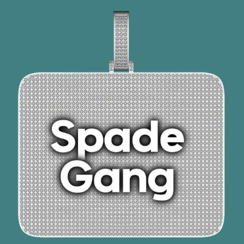 CUSTOM LETTER NECKLACE 3D BIG SQUARE sold by The GUU Shop