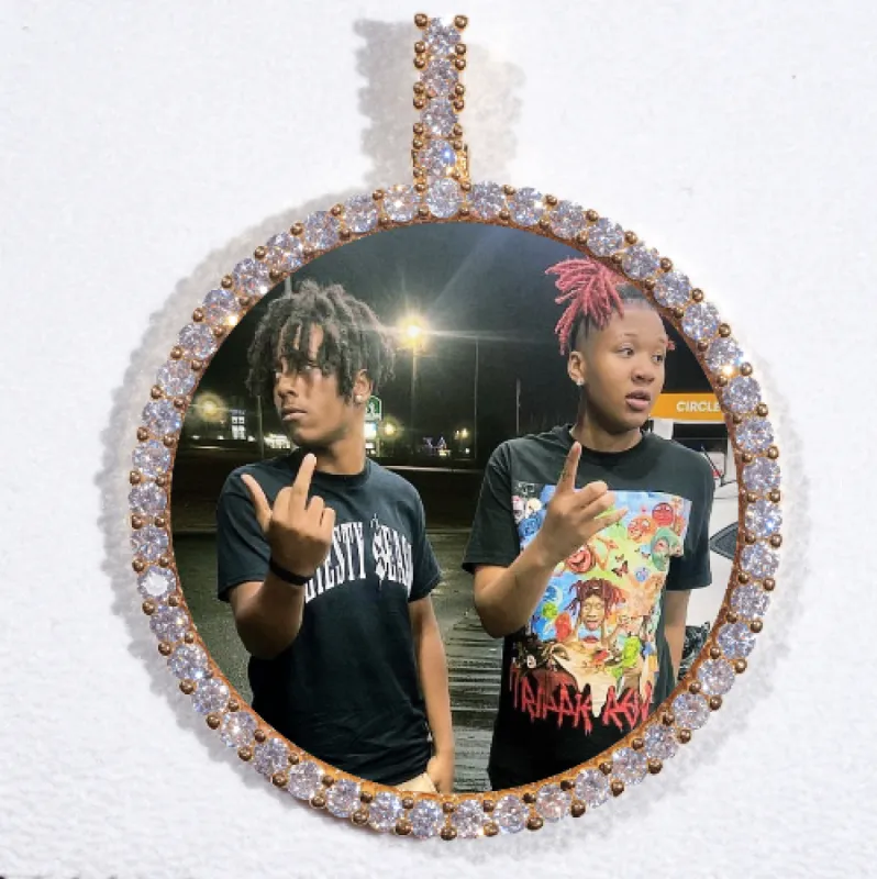 LARGE 3D CIRCLE CUSTOM PICTURE PENDANT sold by The GUU Shop