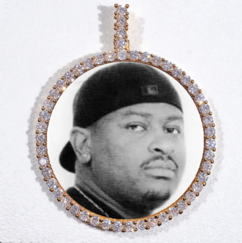 LARGE 3D CIRCLE CUSTOM PICTURE PENDANT sold by The GUU Shop