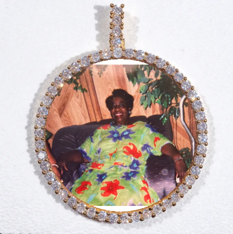 LARGE 3D CIRCLE CUSTOM PICTURE PENDANT sold by The GUU Shop