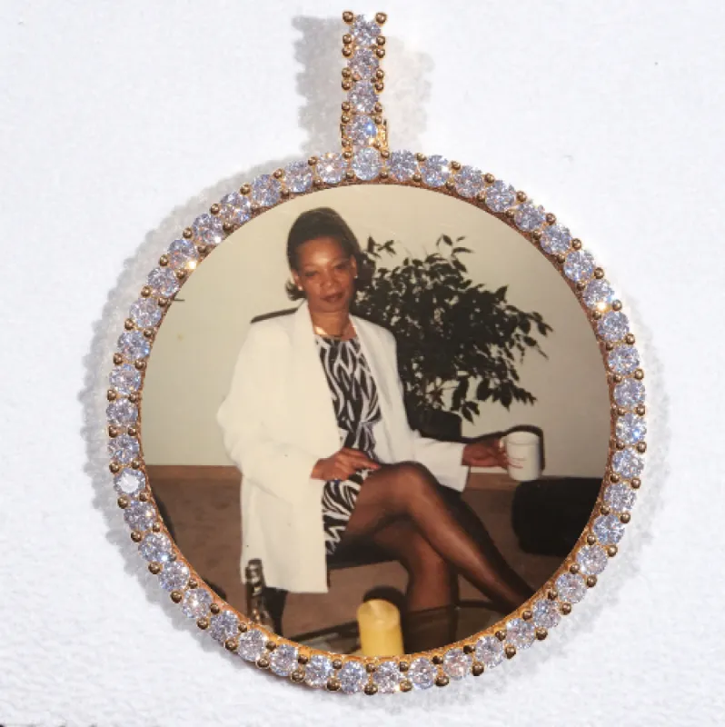 LARGE 3D CIRCLE CUSTOM PICTURE PENDANT sold by The GUU Shop