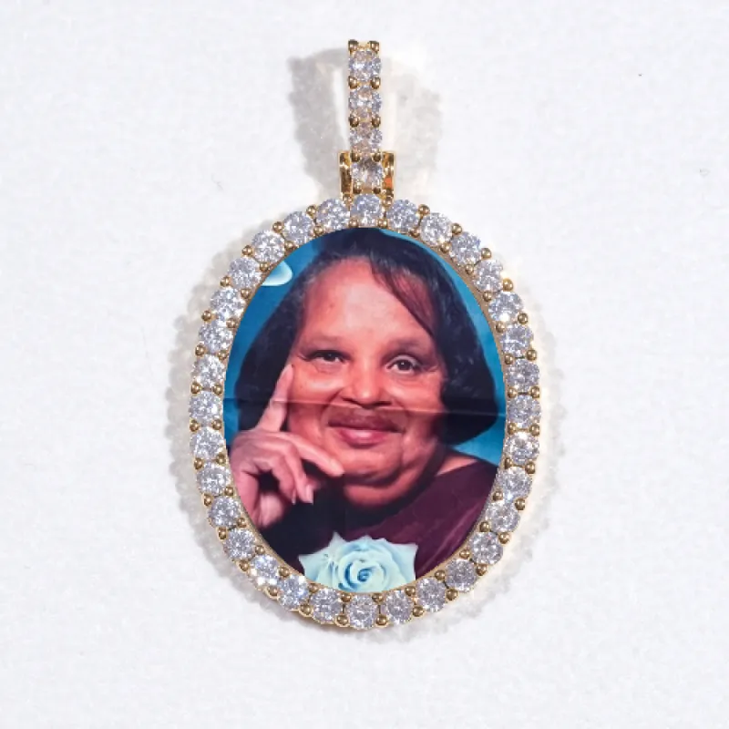 3D Oval Custom Picture Pendant sold by The GUU Shop