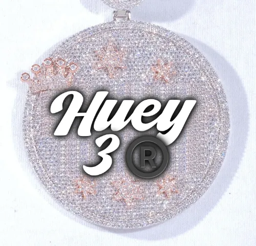 CUSTOM LETTER NECKLACE 3D BIG CROWN DISC sold by The GUU Shop