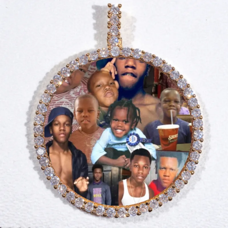 LARGE 3D CIRCLE CUSTOM PICTURE PENDANT sold by The GUU Shop