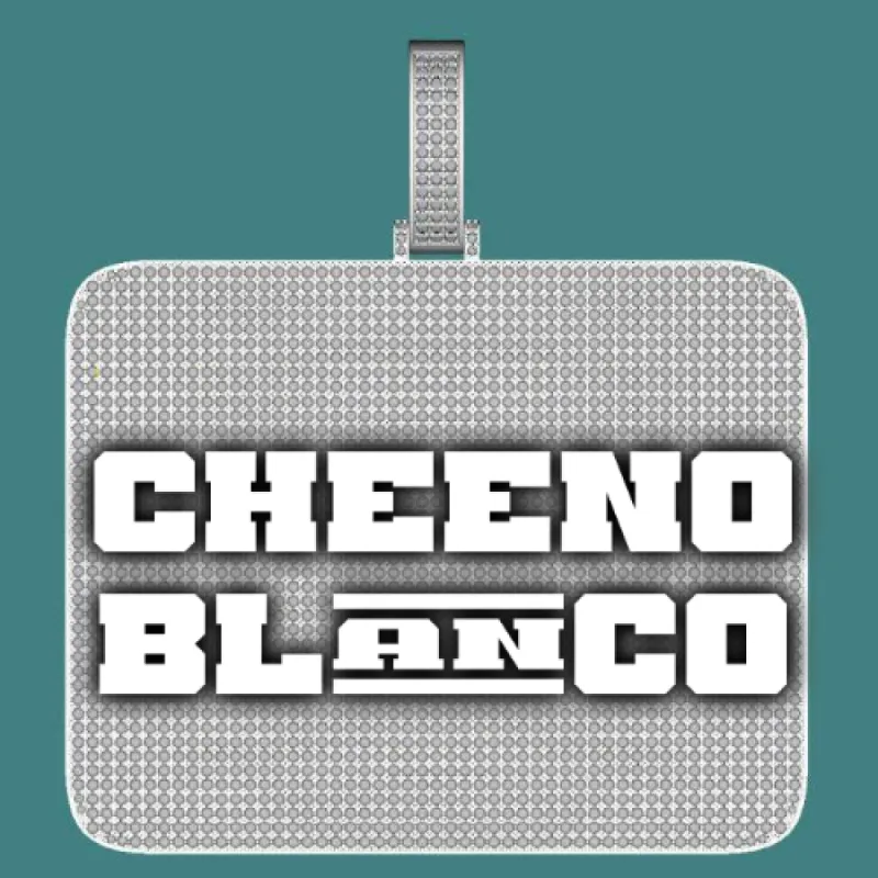 CUSTOM LETTER NECKLACE 3D BIG SQUARE sold by The GUU Shop