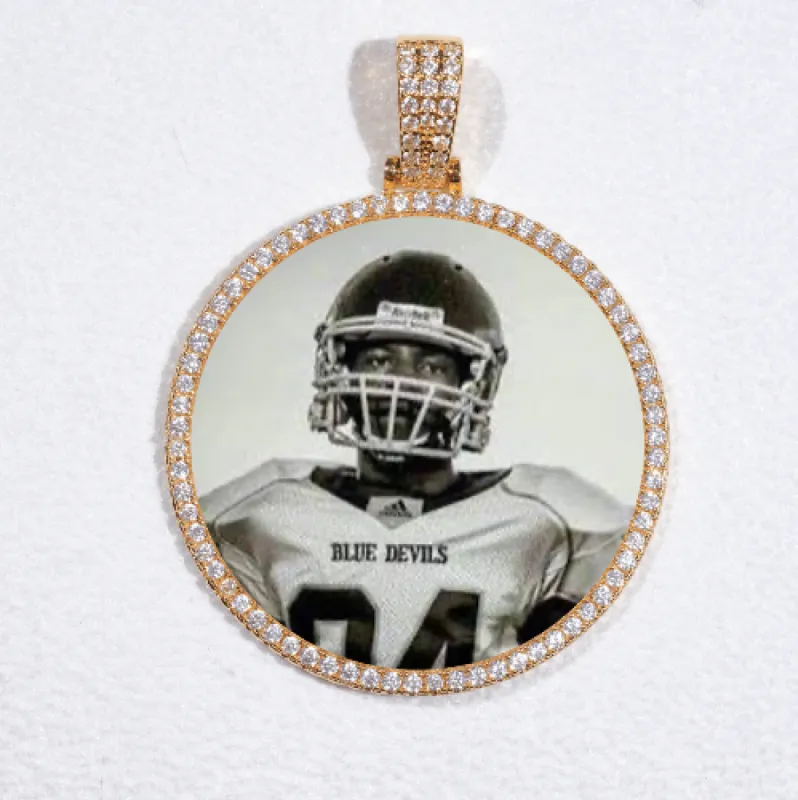 MEDIUM 3D CIRCLE CUSTOM PICTURE PENDANT sold by The GUU Shop