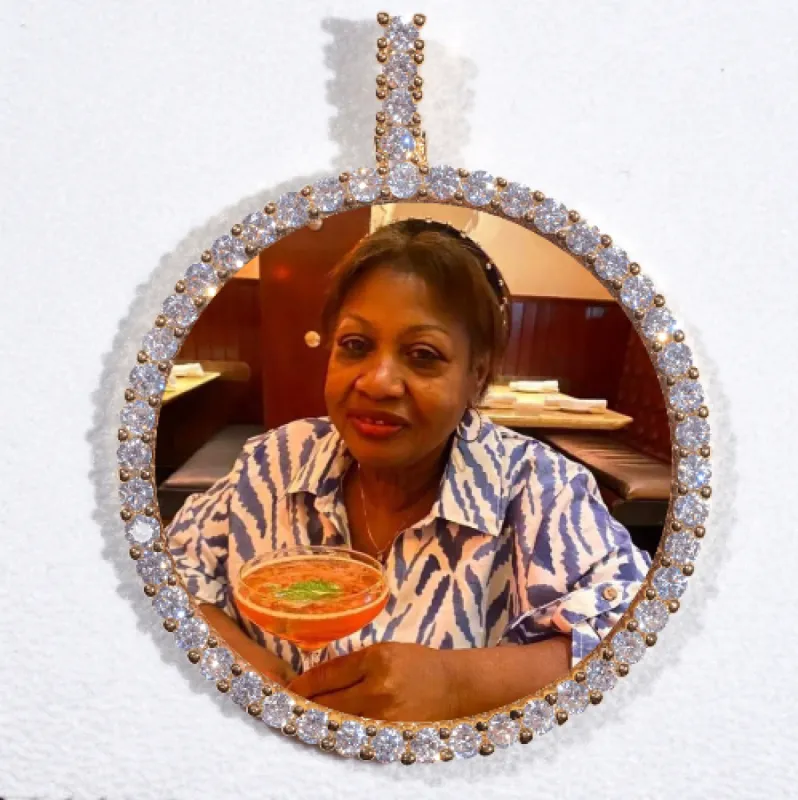 LARGE 3D CIRCLE CUSTOM PICTURE PENDANT sold by The GUU Shop