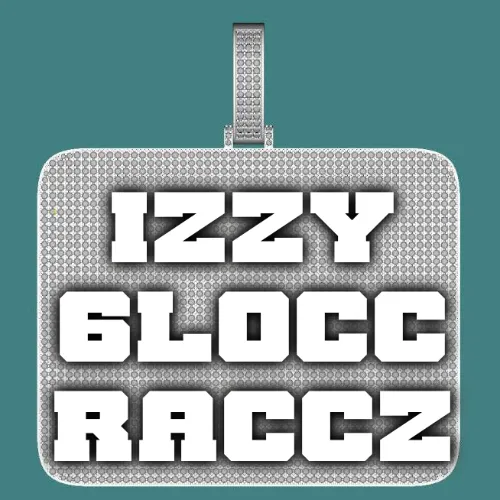 CUSTOM LETTER NECKLACE 3D BIG SQUARE sold by The GUU Shop