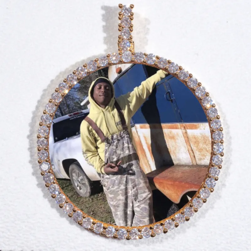 LARGE 3D CIRCLE CUSTOM PICTURE PENDANT sold by The GUU Shop