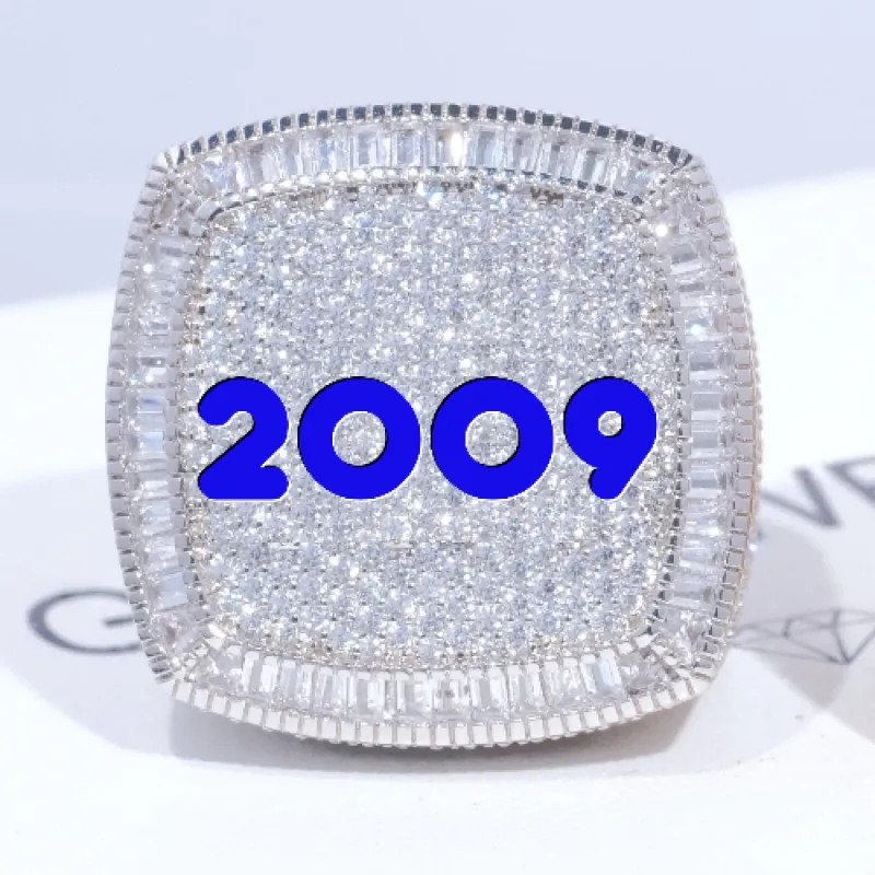 CUSTOM LETTER 3D ICED RING sold by The GUU Shop