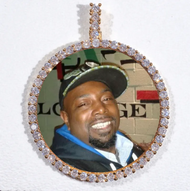 LARGE 3D CIRCLE CUSTOM PICTURE PENDANT sold by The GUU Shop