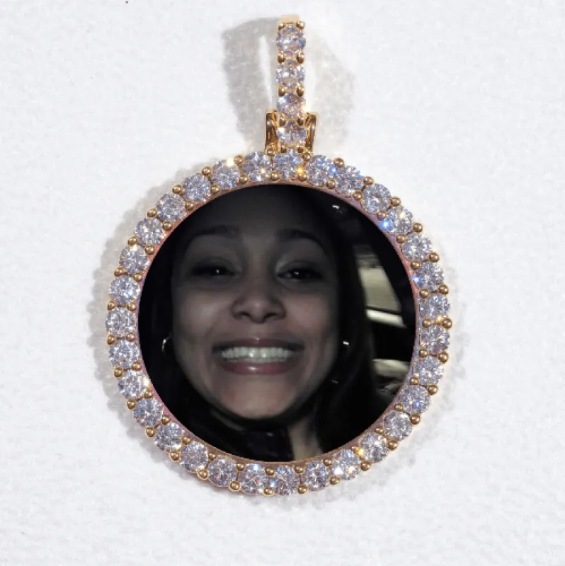 3D CIRCLE CUSTOM PICTURE PENDANT SMALL SIZE sold by The GUU Shop