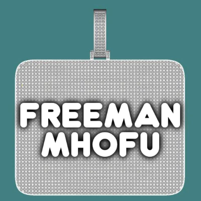 CUSTOM LETTER NECKLACE 3D BIG SQUARE sold by The GUU Shop