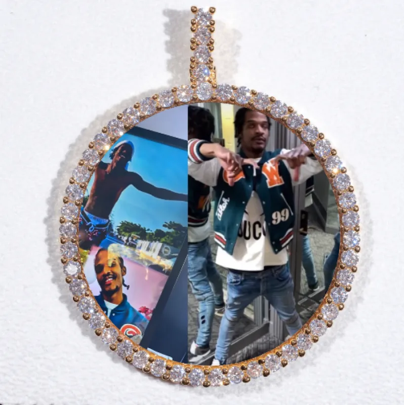 LARGE 3D CIRCLE CUSTOM PICTURE PENDANT sold by The GUU Shop