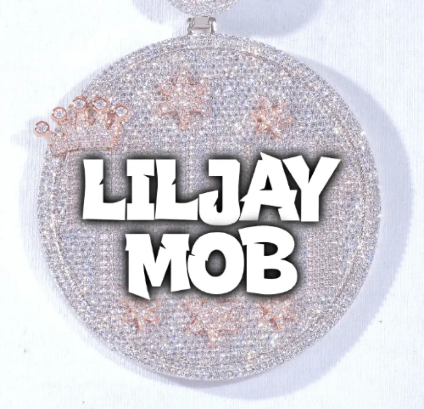 CUSTOM LETTER NECKLACE 3D BIG CROWN DISC sold by The GUU Shop